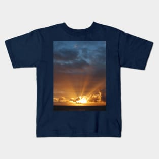 Rays of the Sun at Dawn Kids T-Shirt